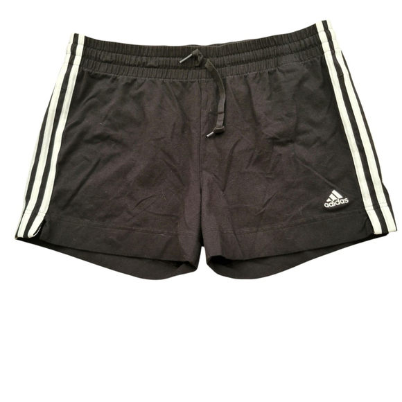 Adidas Embroidered Logo Women's Cotton Elastane Blend Shorts Large Waist 32" - Picture 1 of 7
